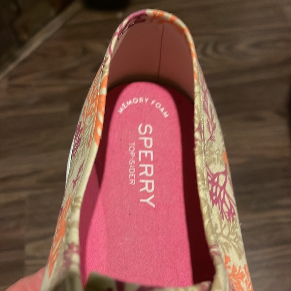 Sperry Topslider With Beautiful Multi-Color Coral… - image 6